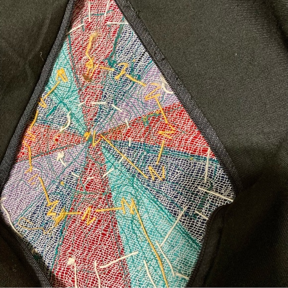 BOHEMIAN Indian Velvet Round Embroidered Decorative Round Pillow Cover 15.5” - Picture 13 of 16